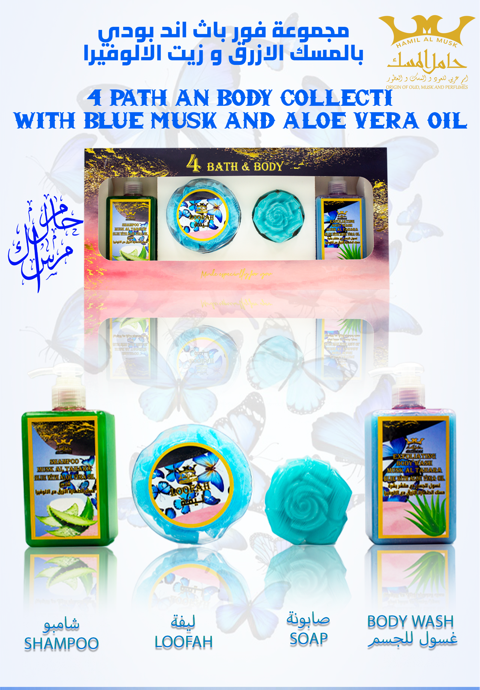 Blue Musk Bath & Body set